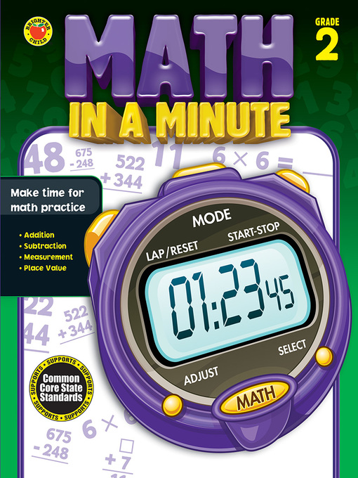 Title details for Math in a Minute, Grade 2 by Brighter Child - Available